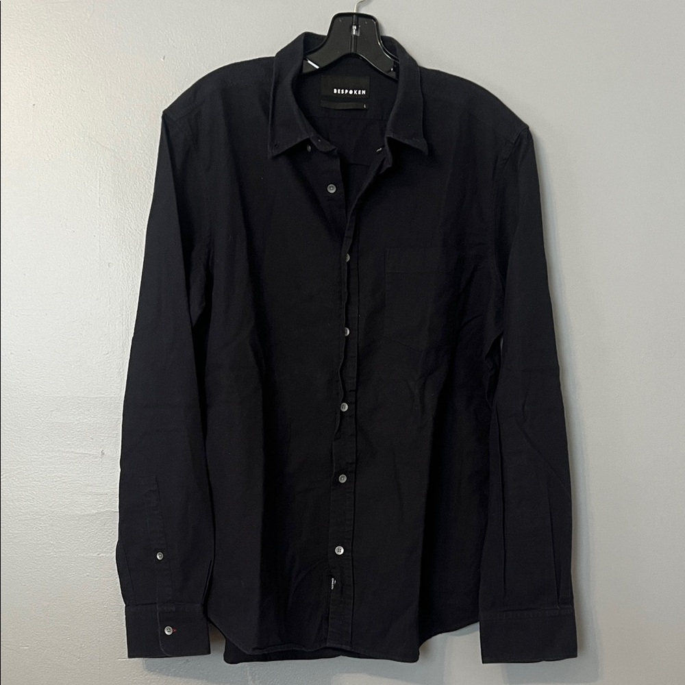 Men's Black Casual Button Down Shirt